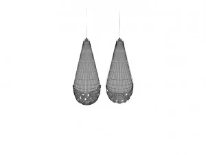 modern wall lamp set 3D Model
