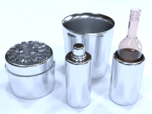 коктейль из нержавеющей стали Duke 3D Модель