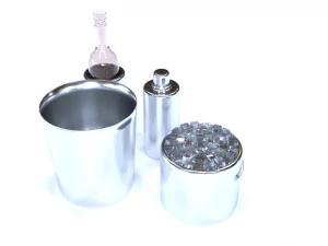 duke stainless steel cocktail 3D Model