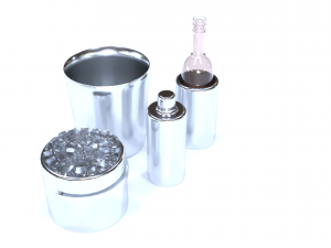 duke stainless steel cocktail 3D Model