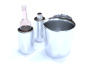 duke stainless steel cocktail 3D Model