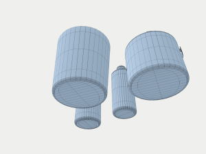duke stainless steel cocktail 3D Model