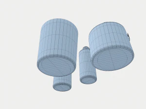 duke stainless steel cocktail 3D Model