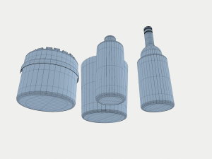 duke stainless steel cocktail 3D Model