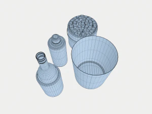 duke stainless steel cocktail 3D Model