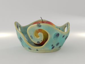fruit pottery ceramic wave vase 3D Model