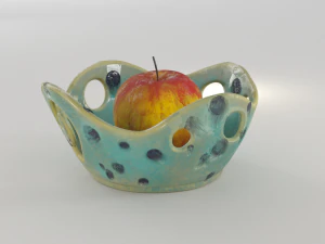 fruit pottery ceramic wave vase 3D Model