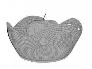 fruit pottery ceramic wave vase 3D Model