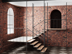 premises brick wall interior 3D Model