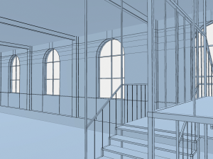 premises brick wall interior 3D Модель