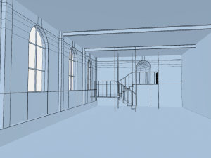 premises brick wall interior 3D Модель