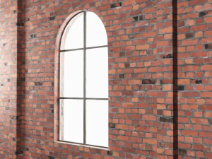 brick wall house interior 3D Model