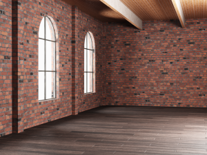 brick wall house interior 3D 模型
