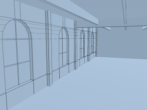 brick wall house interior 3D 模型