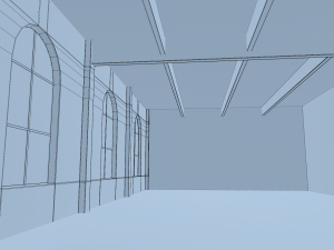 brick wall house interior 3D 模型