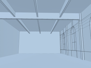 brick wall house interior 3D 模型