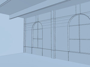 brick wall house interior 3D 模型