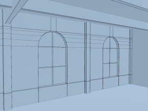 brick wall house interior 3D 模型