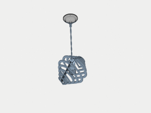 wooden designer ceiling lamp Modelo 3D