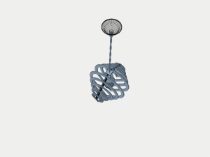 wooden designer ceiling lamp Modelo 3D