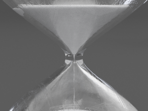 white sand hour glass Model 3D
