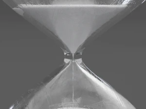 white sand hour glass 3D Model
