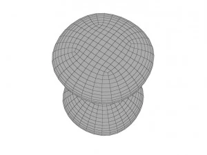 white sand hour glass 3D Model