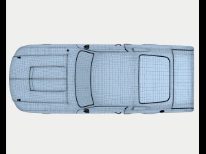 voiture rouge mustang Modèle 3D