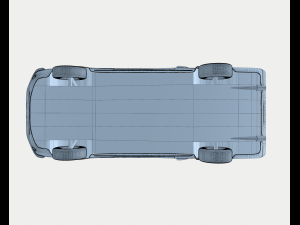 mustang red car Modello 3D