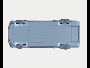 voiture rouge mustang Modèle 3D