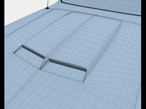 voiture rouge mustang Modèle 3D