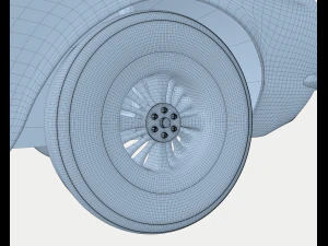 voiture rouge mustang Modèle 3D