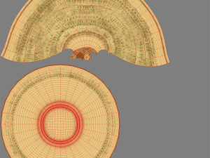 palace round brass box Modello 3D