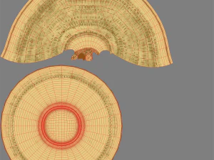 palace round brass box 3D Model