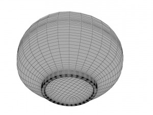 palace round brass box Modello 3D