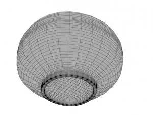 palace round brass box 3D Model