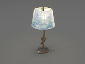 rope table lamp 3D Model