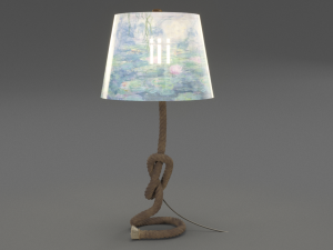 rope table lamp 3D Model