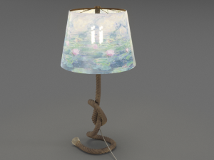rope table lamp 3D Model