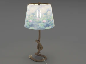 rope table lamp 3D Model