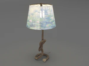 rope table lamp 3D Model