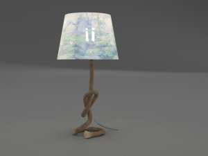 rope table lamp 3D Model
