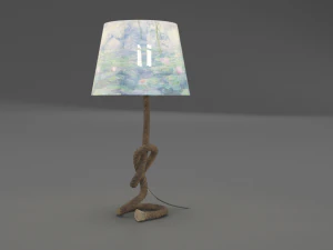 rope table lamp 3D Model