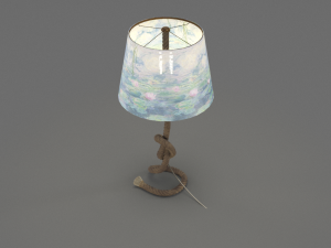 rope table lamp 3D Model