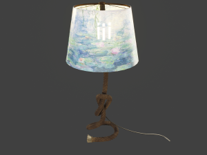 rope table lamp 3D Model
