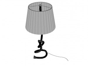 rope table lamp 3D Model