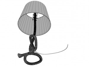 rope table lamp 3D Model