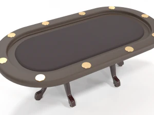 elite poker table 3D Model