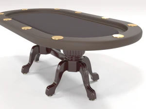 elite poker table 3D Model