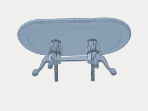 elite poker table 3D Model